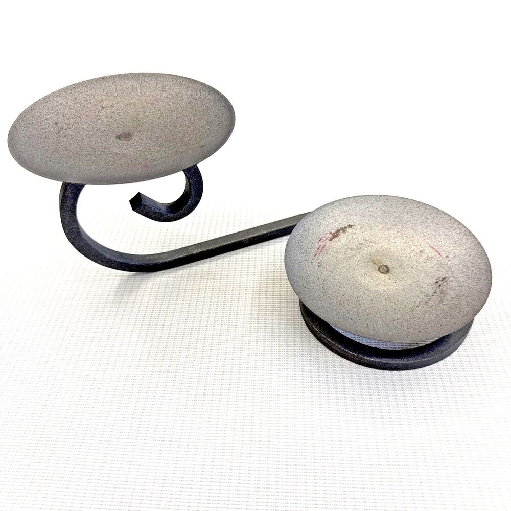 11 Inch Double Candle Holder Table Top Cast Iron